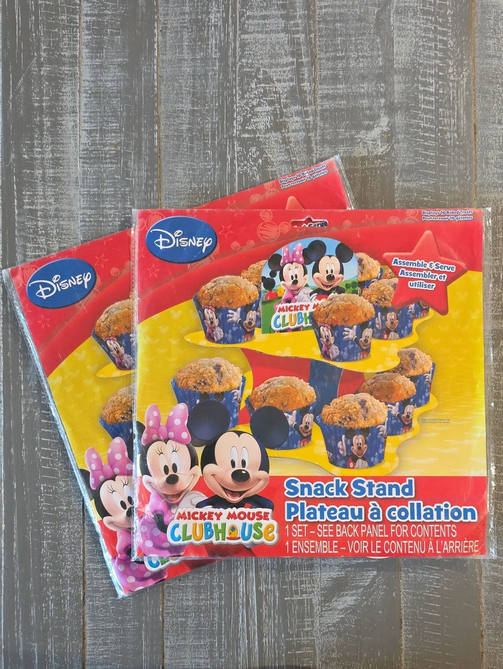 2 Mickey Mouse Clubhouse Snack Stand Sets, Minnie, Birthday Shower Any Occasion